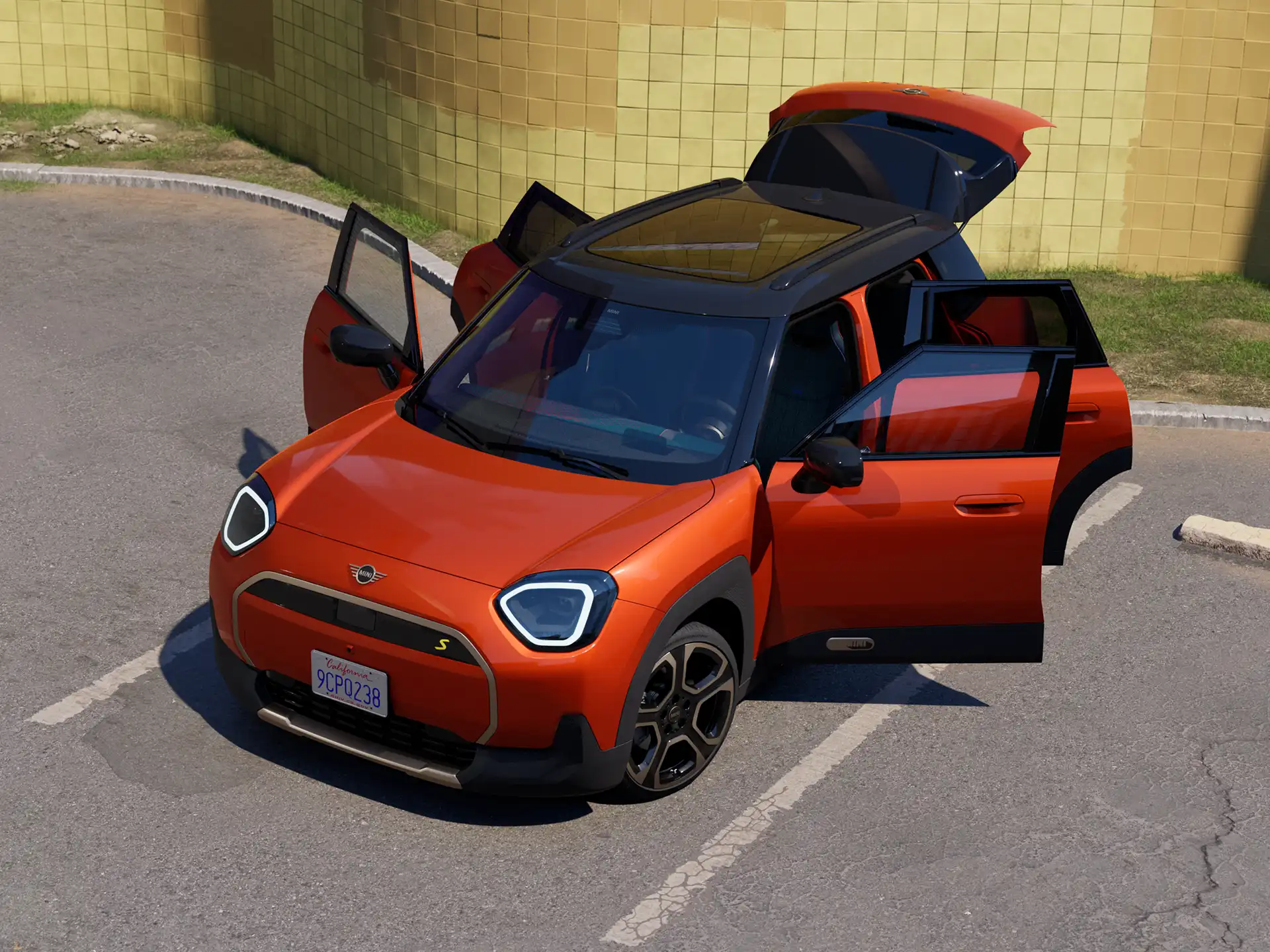 Elektromos MINI Aceman - Nyitott ajtók