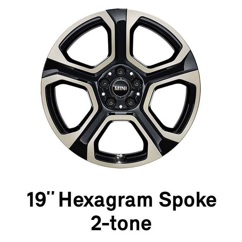 MINI - felszereltség - 19 colos hexagram spoke, 2 tónusú