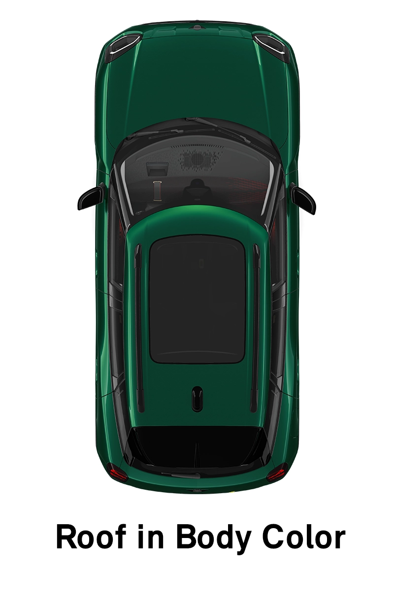  MINI - felszereltség - jcw style, a jármű kiviteli színére fényezett tető