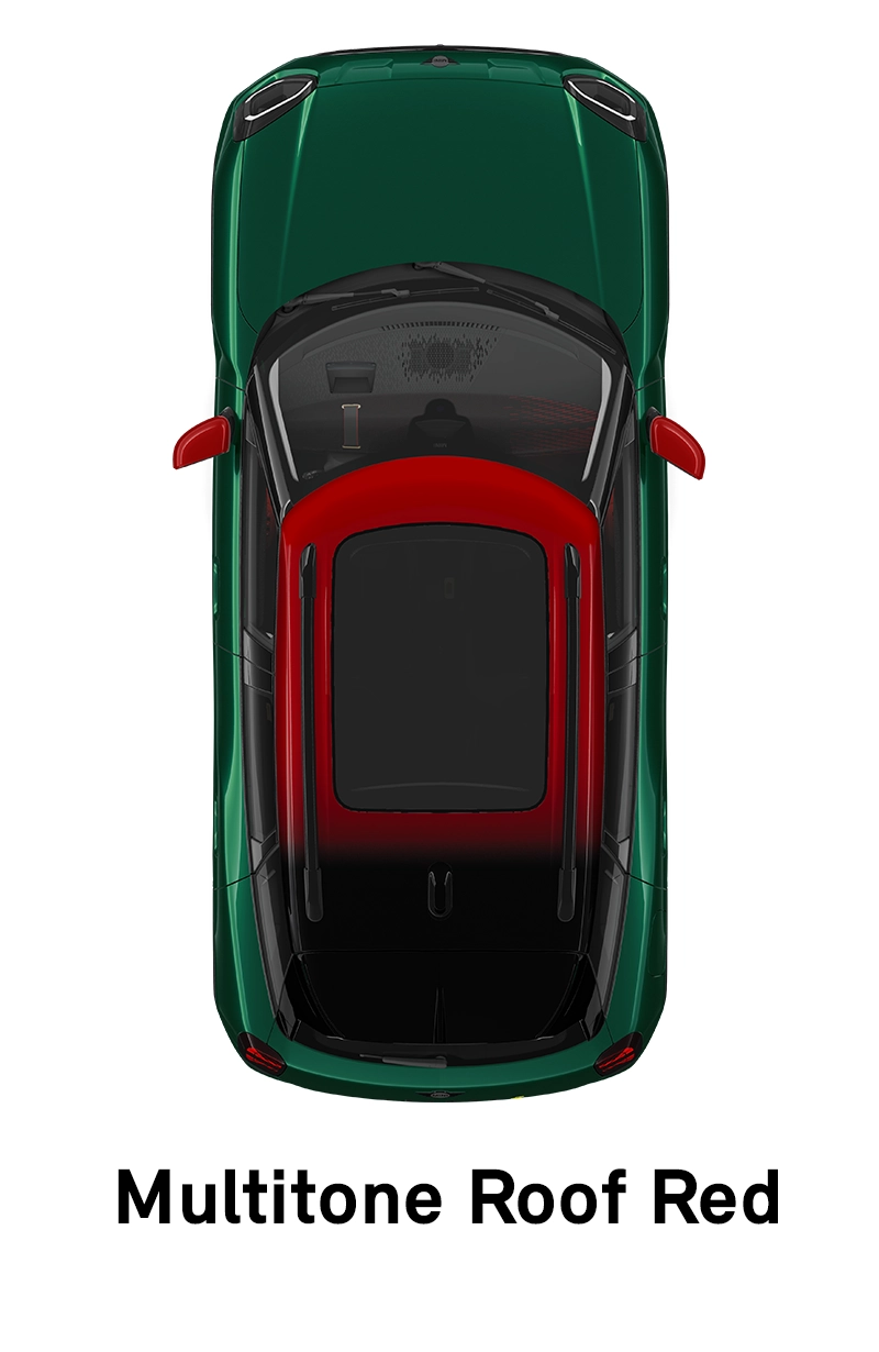  MINI - felszereltség - jcw style, többtónusú vörös tető