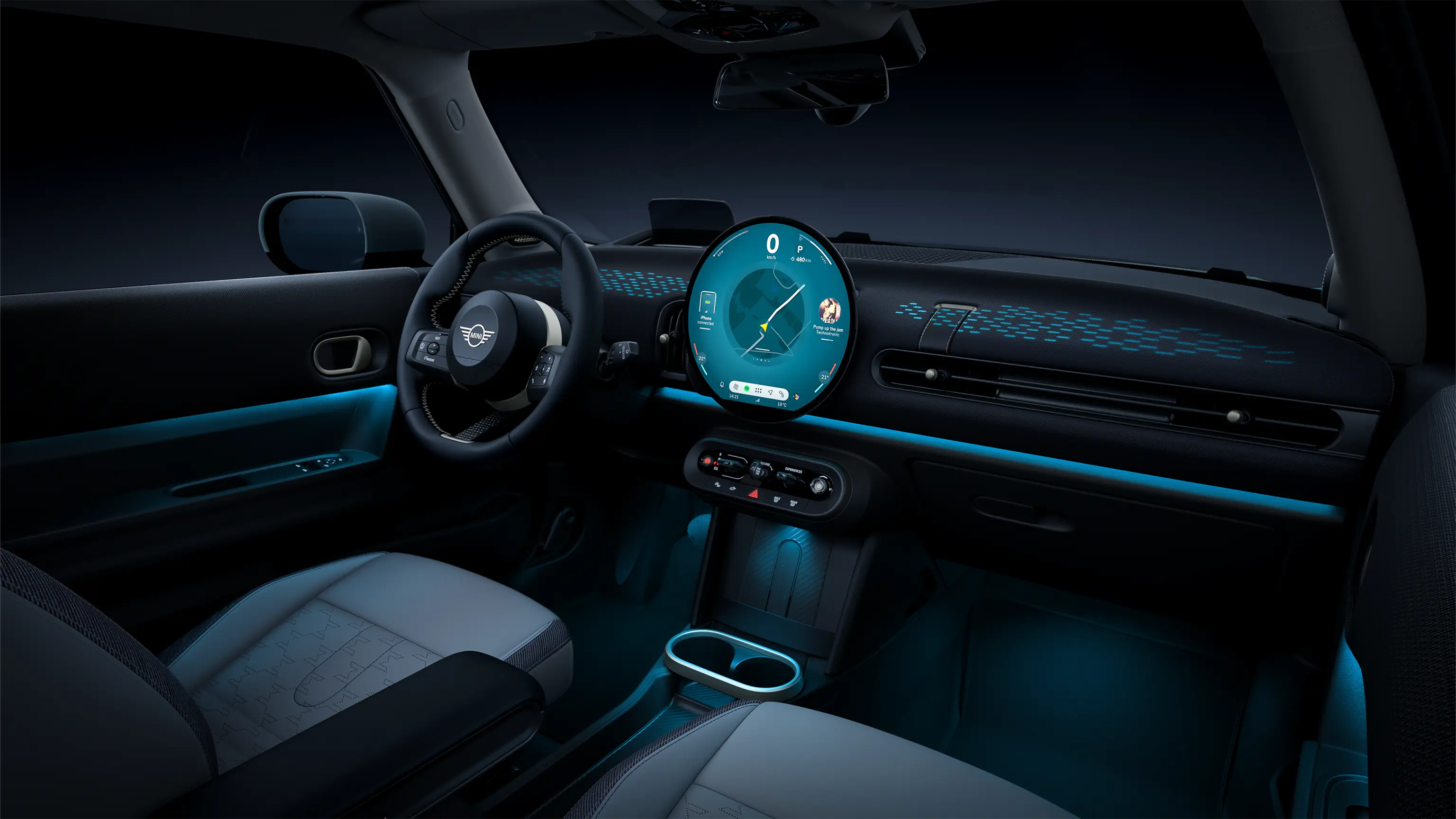 3 ajtós MINI Cooper - Belső tér, MINI módok