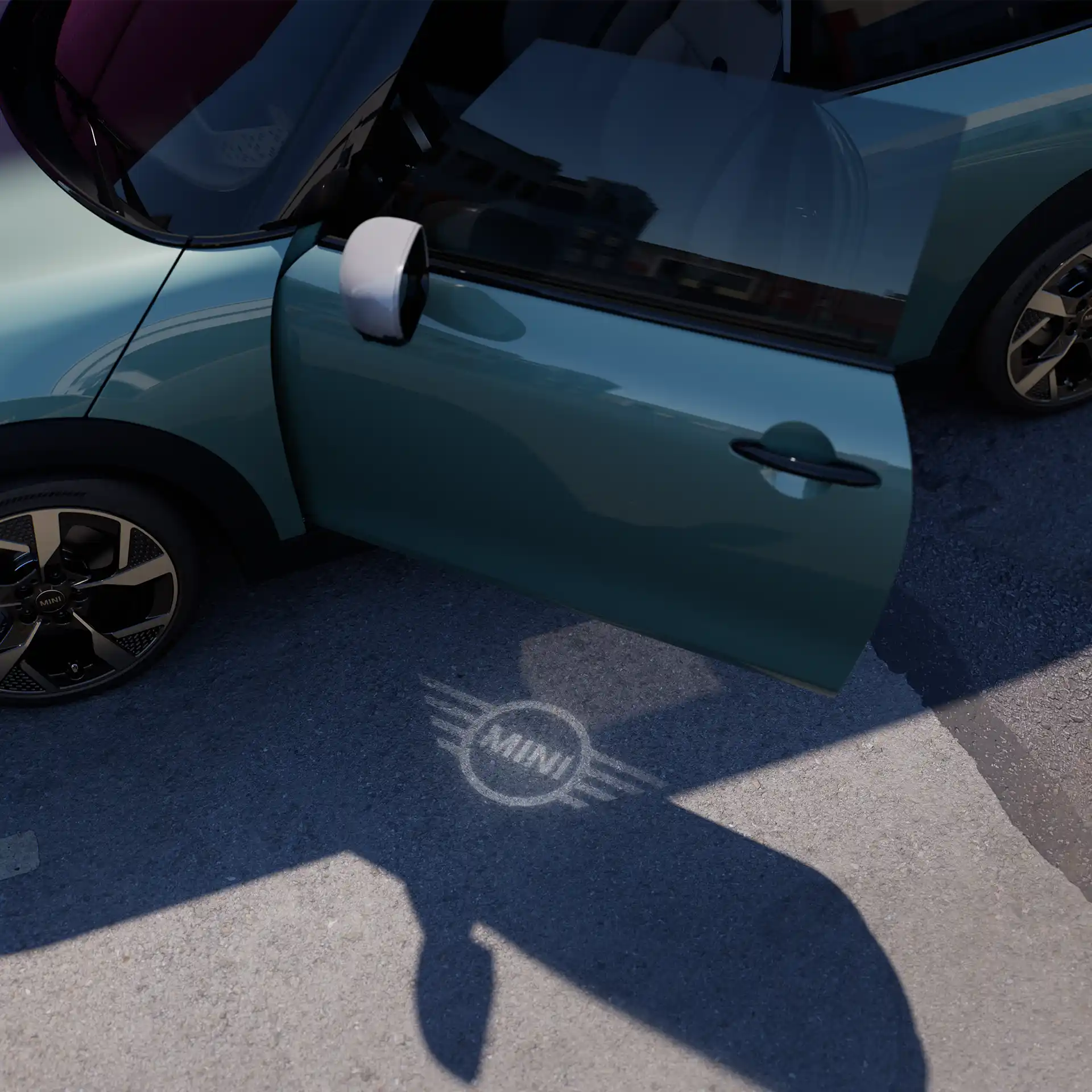3 ajtós MINI Cooper - Ajtókivetítés