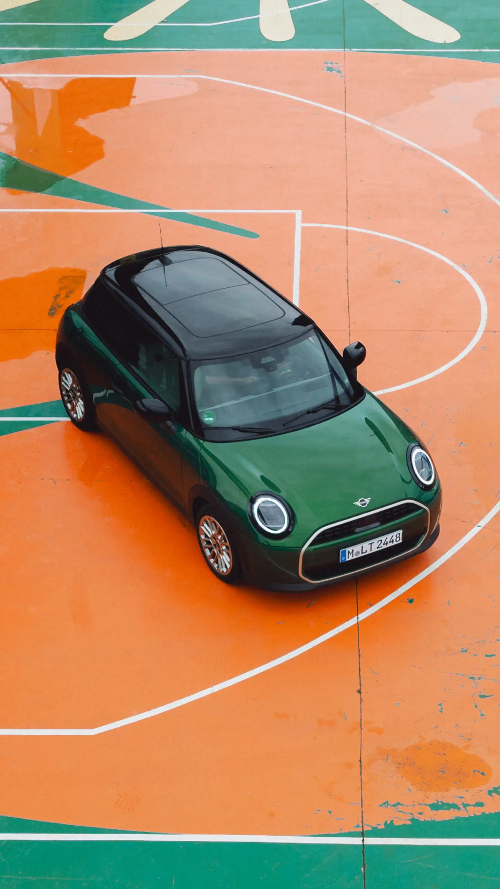 3 ajtós MINI Cooper - Felülnézet