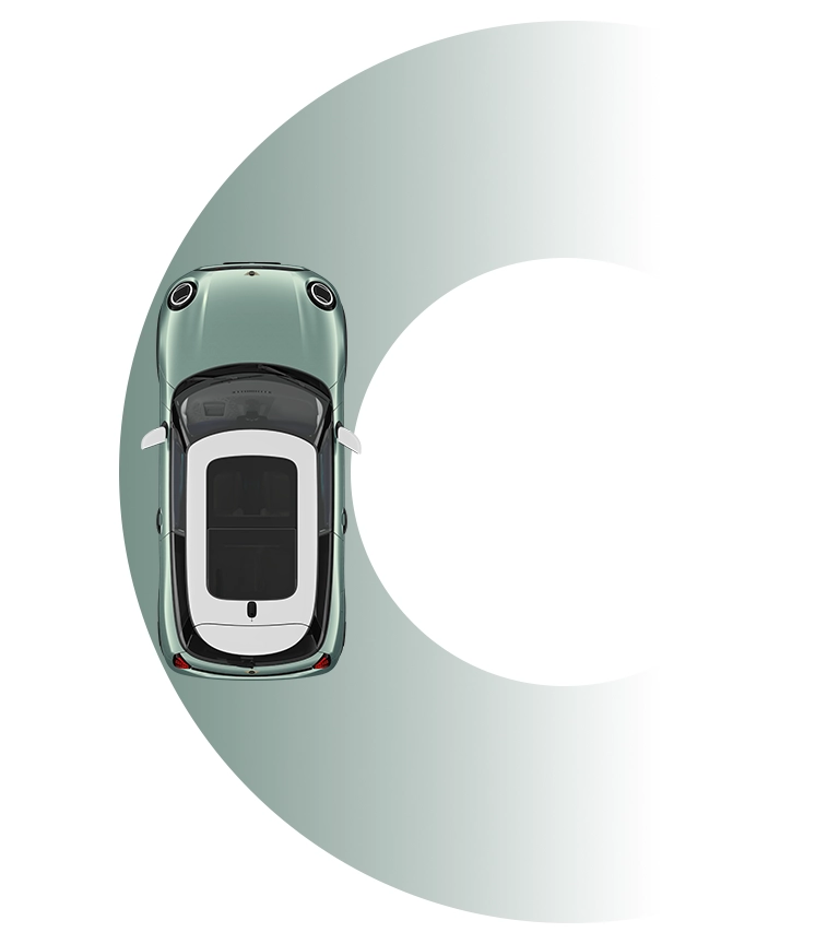 3 ajtós MINI Cooper - Fordulókör