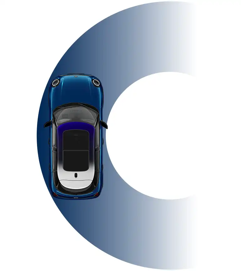 5 ajtós MINI Cooper - Fordulókör