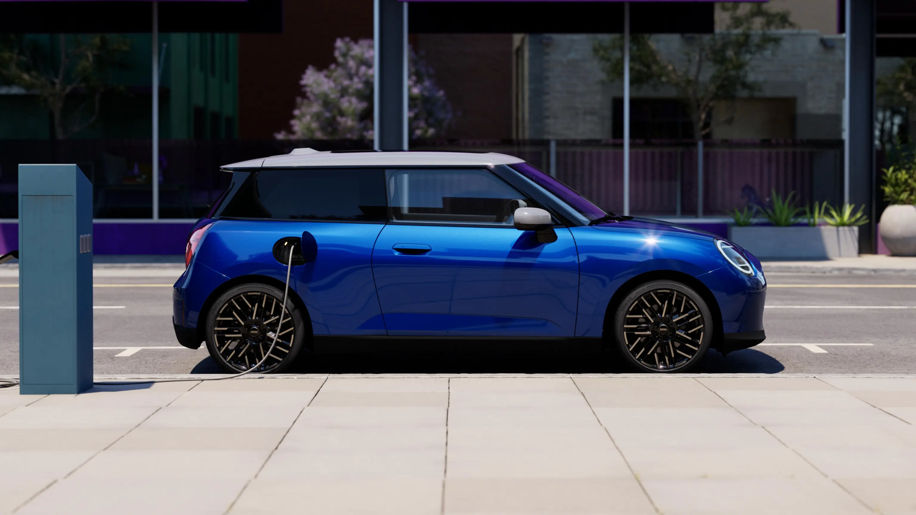 Elektromos MINI Cooper - Oldalnézet