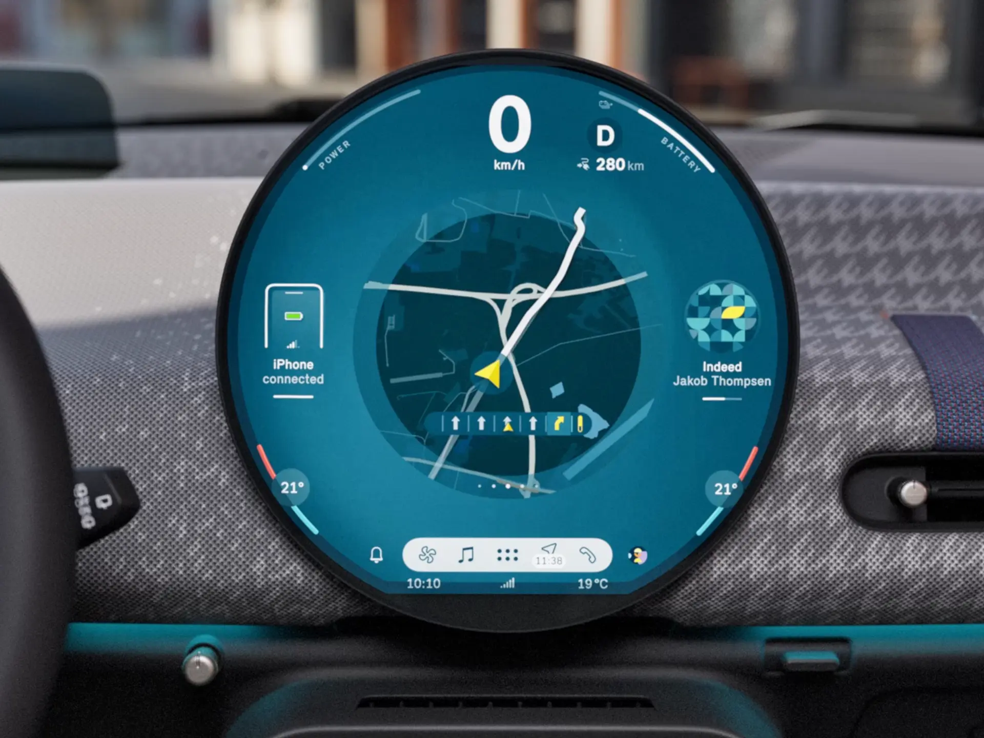 Elektromos MINI Cooper - Kerek kijelző