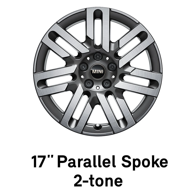MINI - felszereltség - 17 colos parallel spoke, 2 tónusú