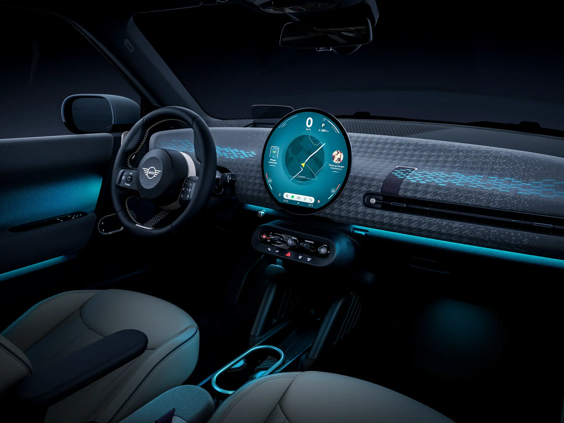 Elektromos MINI Cooper - Belső téri élmény