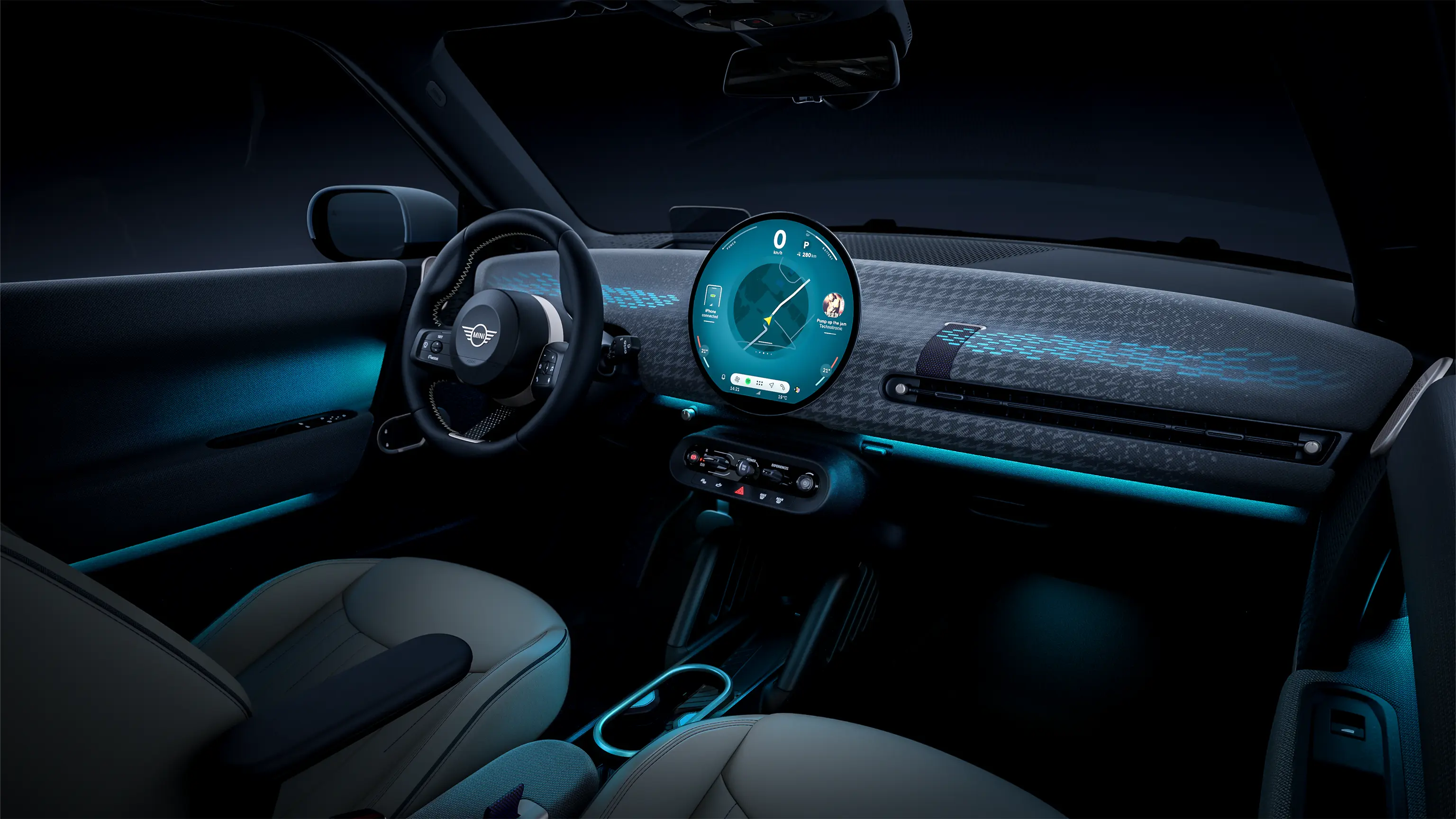 Elektromos MINI Cooper - Belső téri élmény