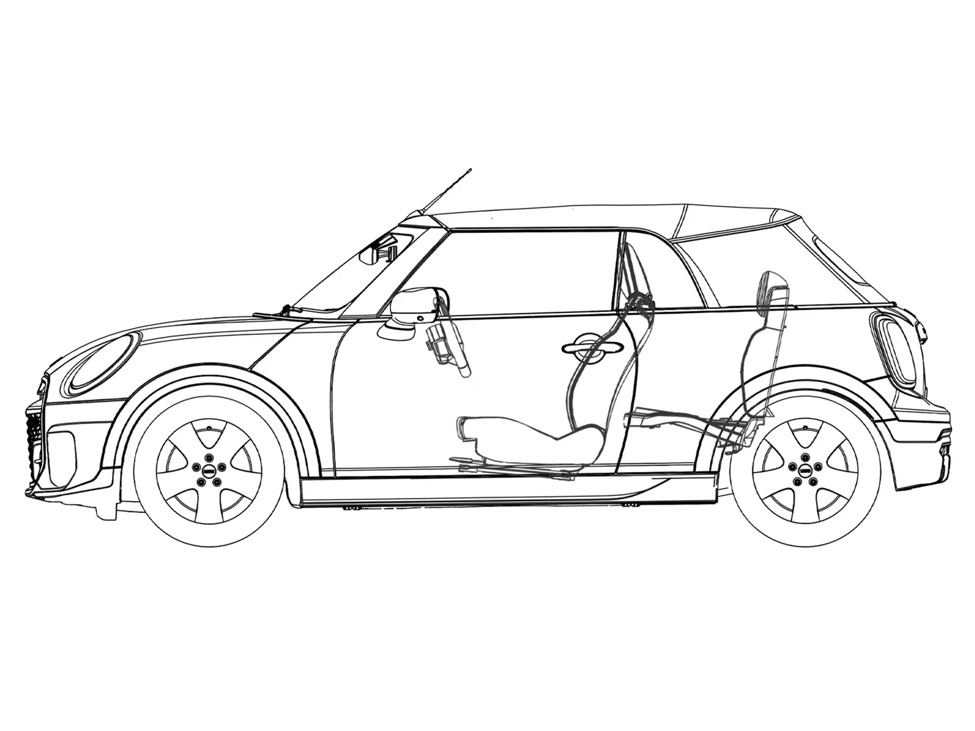 MINI Cooper Cabrio - Oldalnézeti ábra