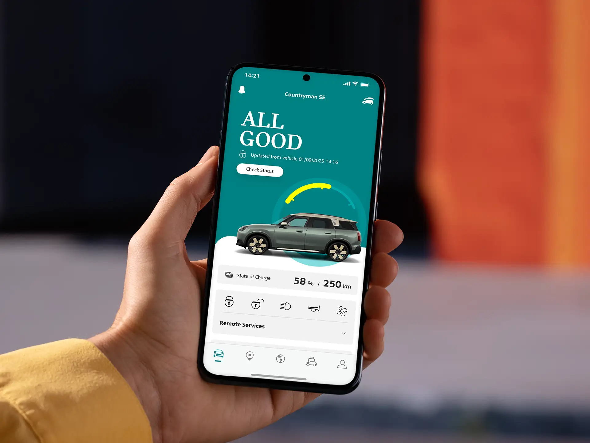 Elektromos MINI Countryman - MINI app