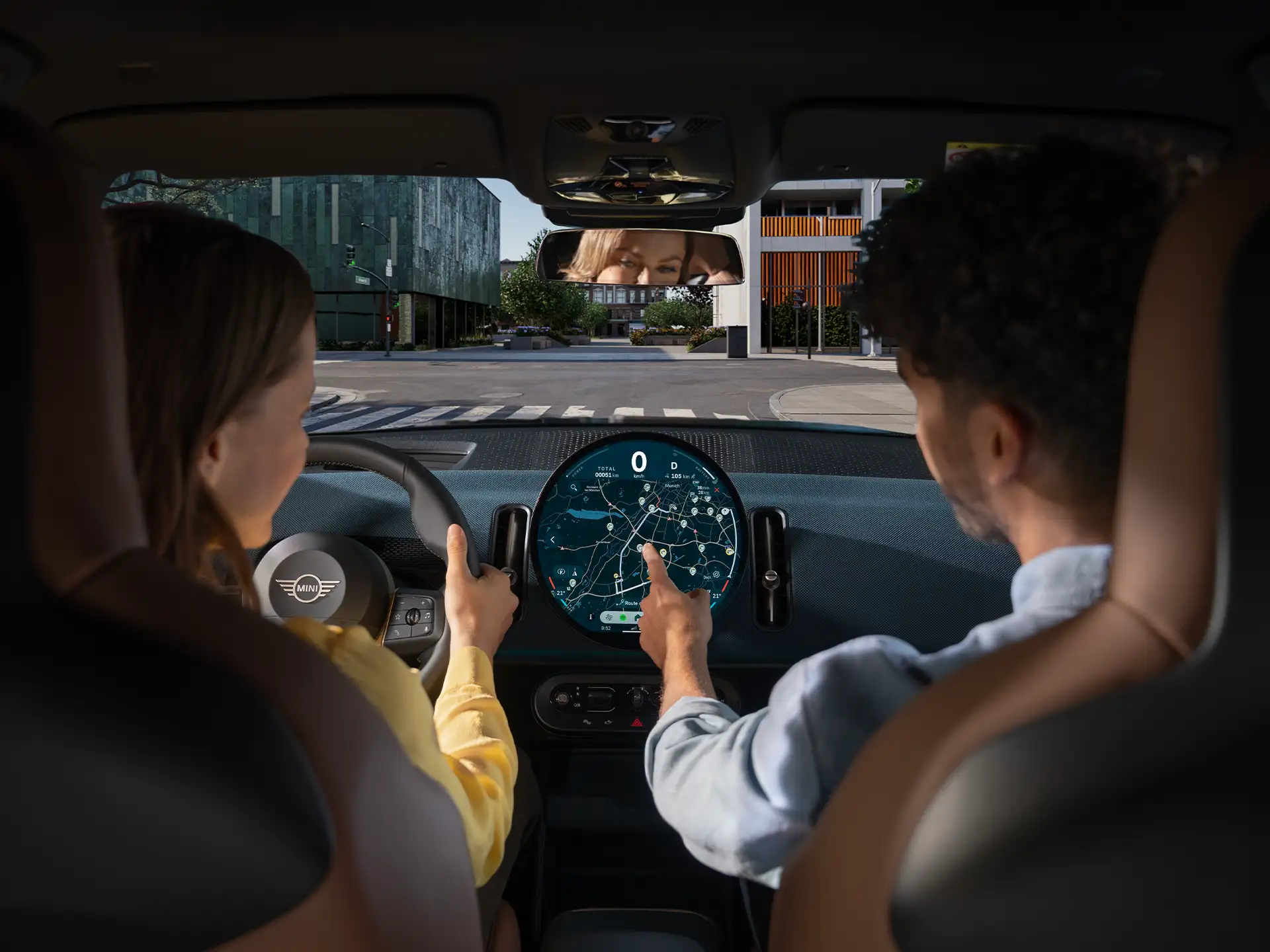 Elektromos MINI Countryman - Útvonaltervező