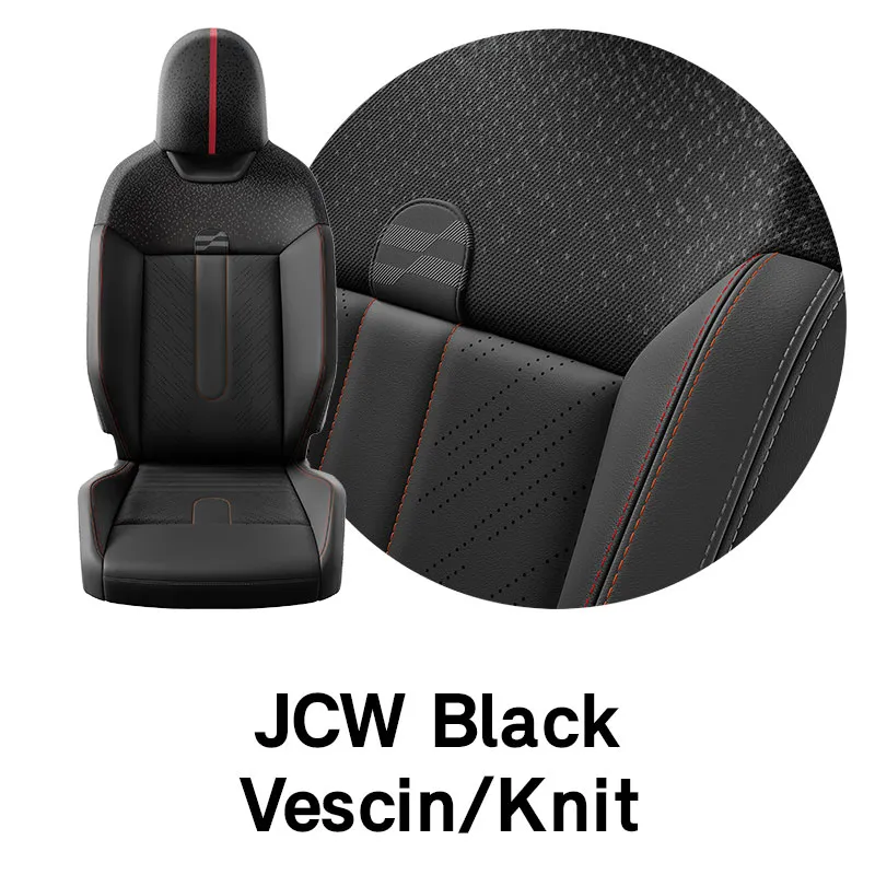 MINI - felszereltség - fekete/kék - jcw fekete vescin/kötött hatású szövet