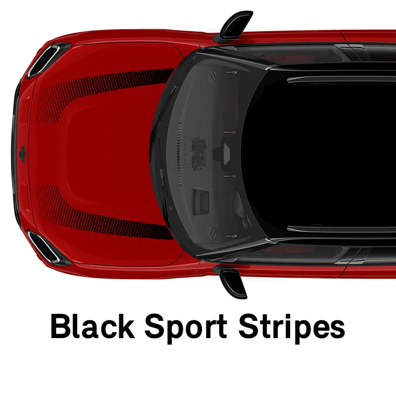  MINI - felszereltség - jcw style, fekete sport dekorcsíkok