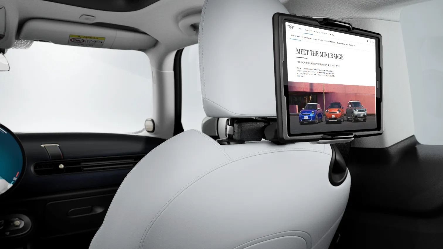 MINI Tablettartó PRO a Travel & Comfort rendszerhez