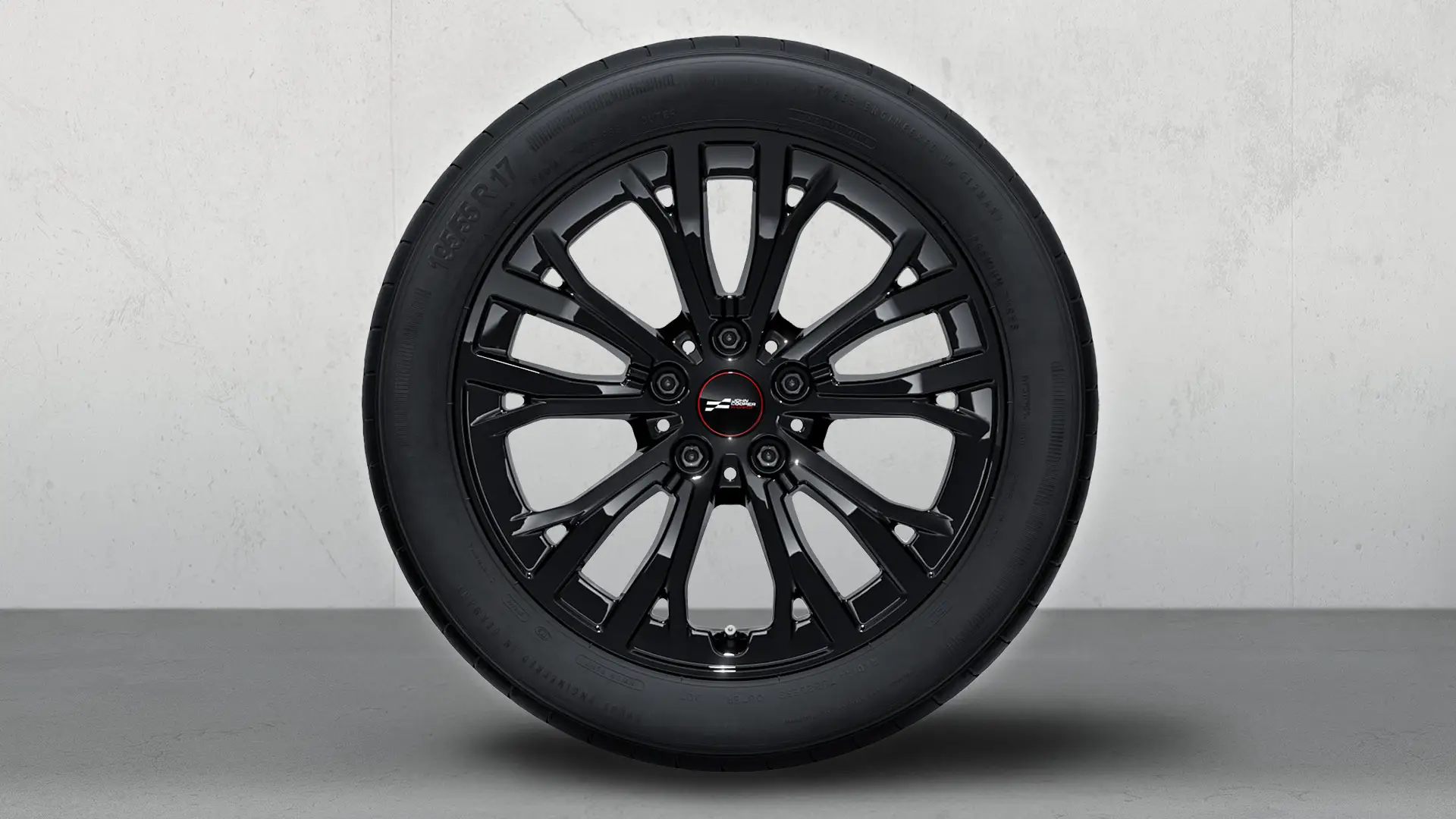 17" John Cooper Works Star Spoke 991 könnyűfém téli keréktárcsa Jet Black színben.