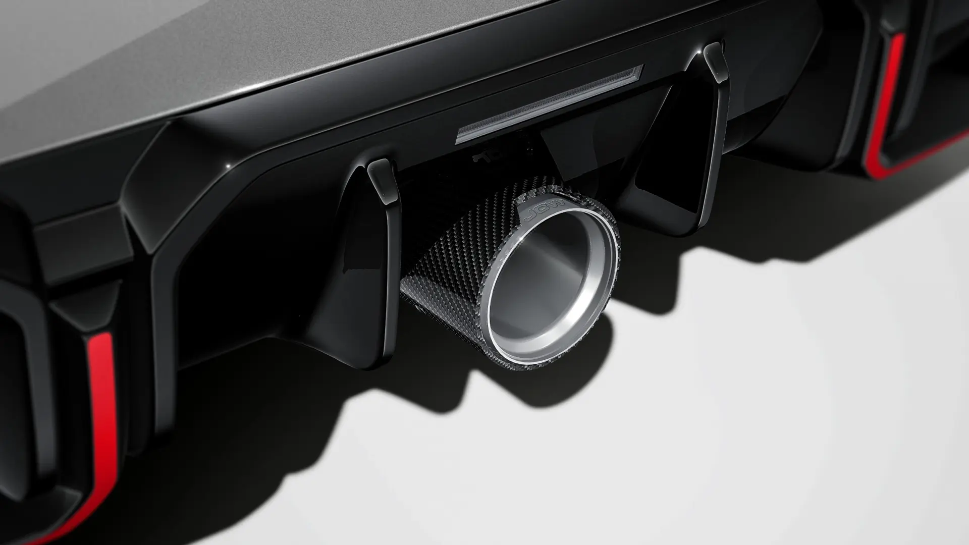 JCW tartozékok - JCW hátsó diffúzor magasfényű kivitelben.