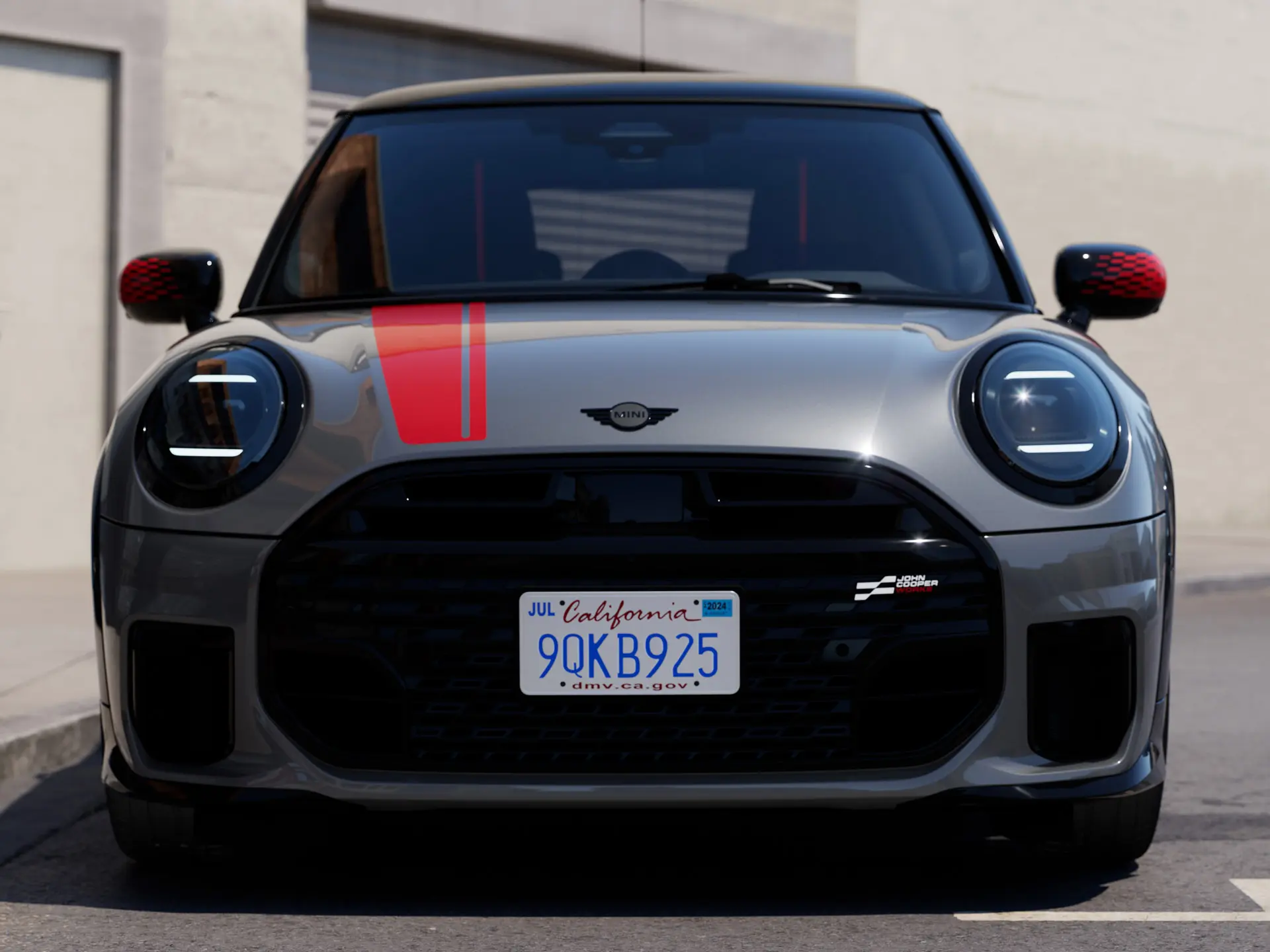 MINI tavasz és nyár – egy MINI Cooper elölnézetből