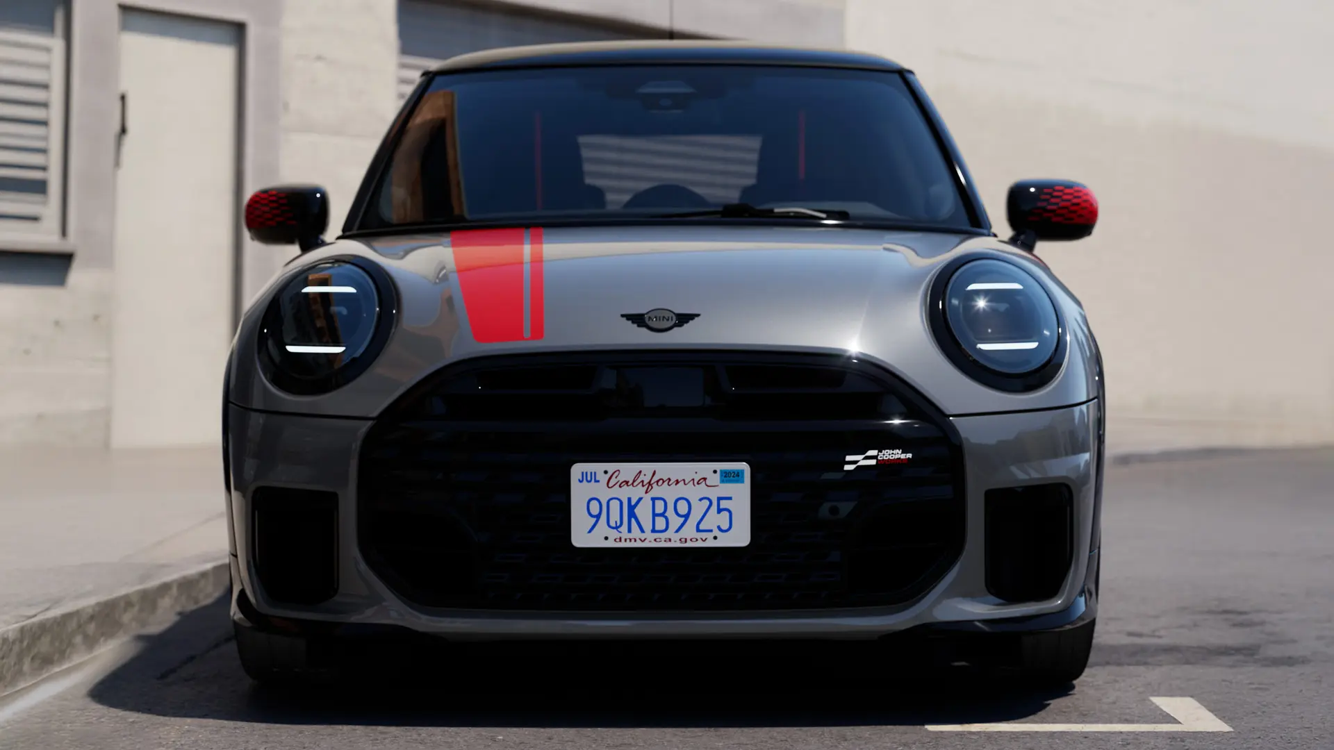 MINI tavasz és nyár – egy MINI Cooper elölnézetből