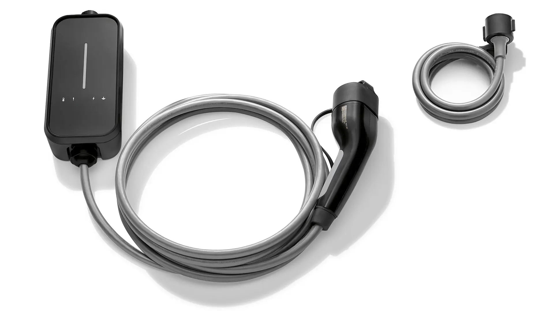 Egy nyilvános töltésre való MINI Flexible Fast Charger 2.0 kábel.