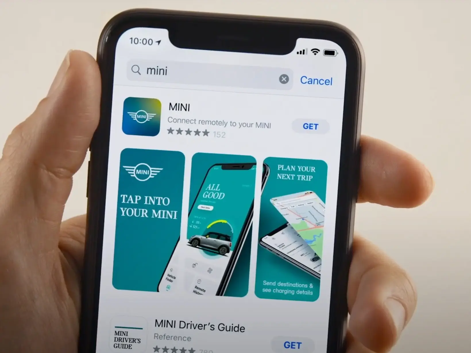 A MINI App nézete
