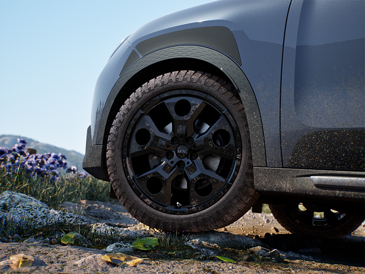 A MINI Countryman Untamed Edition kerekek.