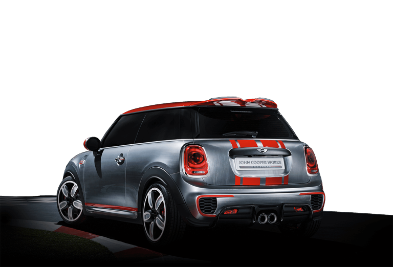 MINI John Cooper Works tanulmányautó: hátsó-átlós profil
